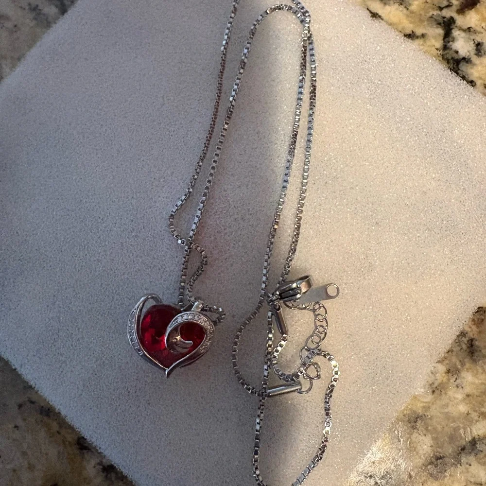 🌹Preserved Lighted Rose Box with Necklace